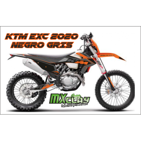 KTM EXC 2020 NEGRO GRIS