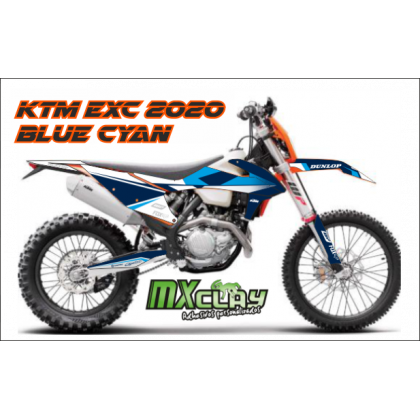 KTM EXC 2020 BLUE CYAN